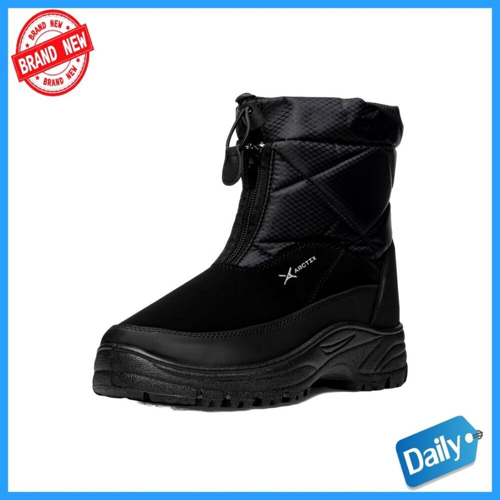 Men's Winter Boots Quilted Waterproof Snow Boots Rugged Outdoor Essential